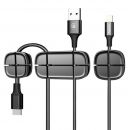 Держатель для проводов Baseus Cross Peas Cable Clip Черный