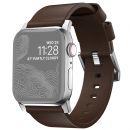 Ремешок Nomad Active Strap Pro для Apple Watch 42/44мм Коричневый с серебряной фурнитурой