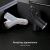 Автомобильная зарядка двойная Baseus Y-Type Dual USB Белая