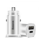 Зарядное устройство для авто Baseus PPS 30W A+C Белое