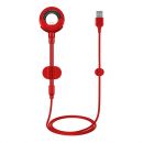 Кабель-держатель Baseus Car Mount USB Cable Lightning to USB Красный