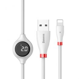 Кабель с дисплеем Baseus Big Eye Digital display Data Cable Белый