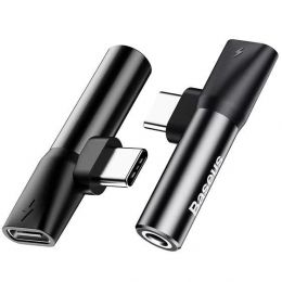 Аудиоадаптер Baseus L41 Type-C Чёрный
