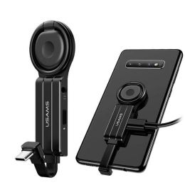 Переходник с кольцом USAMS AU11 Type-C - mini Jack 3.5мм QC+PD