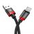 Кабель Baseus Golden Belt USB - Lightning 1.5м Чёрный+Красный