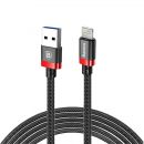 Кабель Baseus Golden Belt USB - Lightning 1.5м Чёрный+Красный