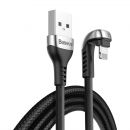 Кабель Baseus Green U-shaped USB - Lightning 2.4A 1м Чёрный