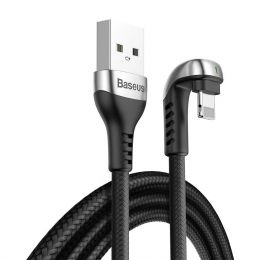 Кабель Baseus Green U-shaped USB - Lightning 2.4A 1м Чёрный