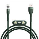 Кабель Baseus Zinc Magnetic USB - Micro USB+Lightning+Type-C 5А 1м Зеленый