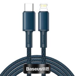 Кабель Baseus High Density Braided Type-C - Lightning PD 20W 2м Синий