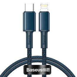 Кабель Baseus High Density Braided Type-C - Lightning PD 20W 1м Синий