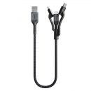 Кабель Nomad Universal 3 in 1 (Type-C/Micro USB/Lightning) 0.3м