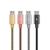 Кабель металлический Remax Silver Serpent USB - micro USB Розовое Золото