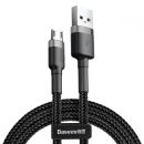 Кабель Baseus cafule USB - micro USB 2.4A 0.5M Черно-серый