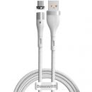 Кабель Baseus Zinc Magnetic USB - Micro USB 2.1A 1м Белый