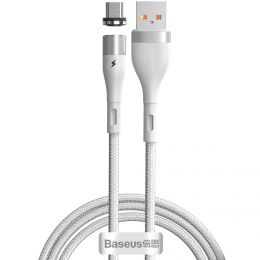 Кабель Baseus Zinc Magnetic USB - Micro USB 2.1A 1м Белый
