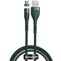 Кабель Baseus Zinc Magnetic USB - Micro USB 2.1A 1м Зелёный