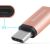 Переходник Baseus Sharp micro USB - Type-C Розовое золото