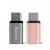 Переходник Baseus Sharp micro USB - Type-C Розовое золото