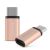 Переходник Baseus Sharp micro USB - Type-C Розовое золото