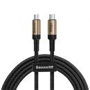 Кабель Baseus Cafule Type-C PD3.1 Gen1 60W 1м Черный-золотой