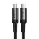 Кабель Baseus Cafule Type-C PD3.1 60Вт 1м Серо-Чёрный