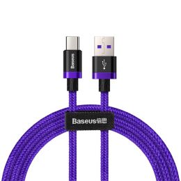 Кабель Baseus HW USB - Type-C 40W 2м Фиолетовый