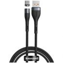 Кабель Baseus Zinc Magnetic USB - Type-C 3A 1м Серый+Черный