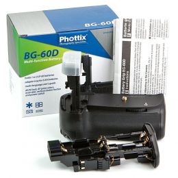 Батарейный блок Phottix BG-60D для Canon 60D (LP-E6)
