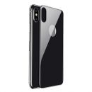 Стекло на крышку Baseus 4D Tempered Back Glass для iPhone X Серое