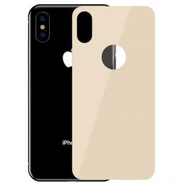 Стекло на крышку Baseus 0.3mm Full-glass Back Tempered Glass Film для iPhone Xs Золото