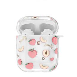 Чехол Kingxbar Fruit для Apple Airpods Peach