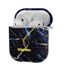Чехол Kingxbar Marble для Apple AirPods Синий