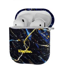 Чехол Kingxbar Marble для Apple AirPods Синий