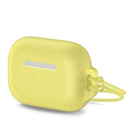 Чехол Baseus Let''s go Jelly Lanyard для iPods pro Жёлтый (с жёлтым ремешком)