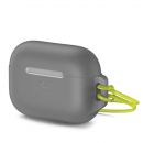 Чехол Baseus Let''s go Jelly Lanyard для iPods pro Серый (с жёлтым ремешком)