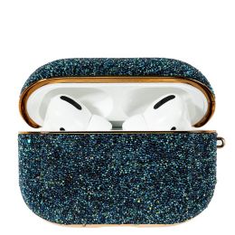Чехол Kingxbar Crystal Fabric для Apple Airpods Pro Синий