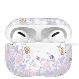 Чехол Kingxbar Flora для Apple AirPods Pro Фиолетовый