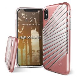 Чехол X-Doria Revel Lux для iPhone X Rose Gold Rays