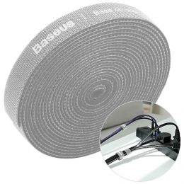 Стяжка кабеля Baseus Colourful Circle Velcro strap 3м Серая