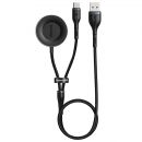 Док станция Baseus Cafule One-for-two для умных часов Huawei 1.5м Серый+черный