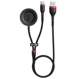 Док станция Baseus Cafule One-for-two для умных часов Huawei 1.5м Красный+черный