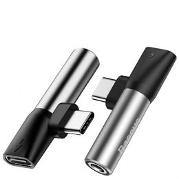 Аудиоадаптер Baseus L41 Type-C Серый