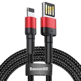 Кабель Baseus Cafule Special edition USB - Lightning 1.5A 2M Красный+Чёрный