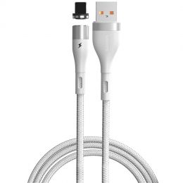 Кабель Baseus Zinc Magnetic USB - Lightning 2.4A 1м Белый