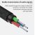 AUX кабель Baseus M30 YIVEN 1.5 м Красный