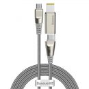 Кабель Baseus Flash One-for-two Type-C - C+DC 100W 2м Серый