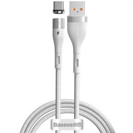Кабель Baseus Zinc Magnetic USB - Type-C 3A 1м Белый