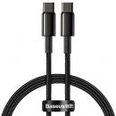 Кабель Baseus Tungsten Gold Type-C 100W 1м Чёрный