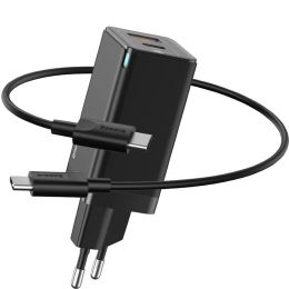 Сетевой адаптер Baseus GaN Mini 45W Чёрный (+кабель Type-C)